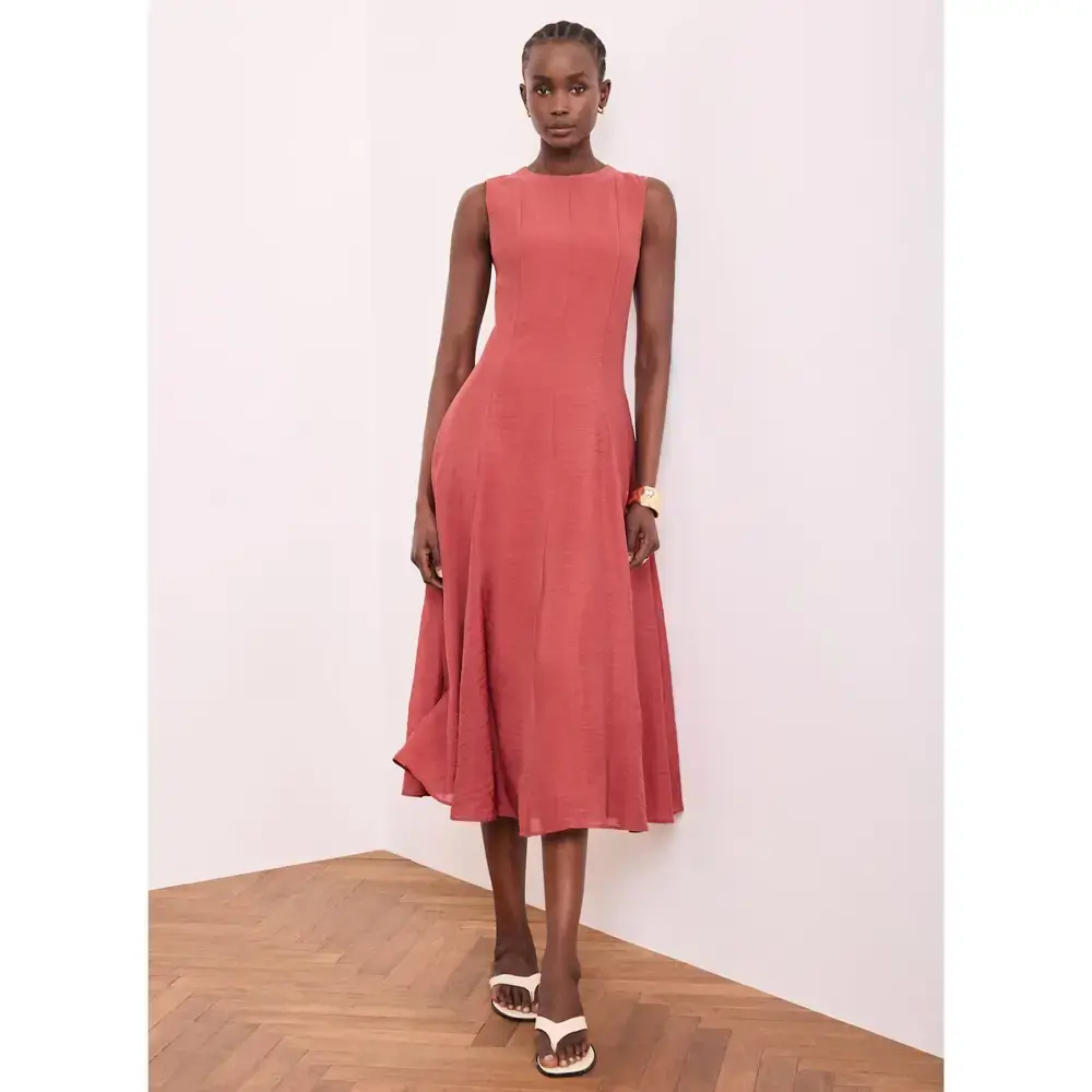 Mint Velvet Red Sleeveless Maxi Dress